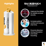 SurgiMac Bite Registration Material, Unflavored Fast Set, 2 - 50 mL Cartridges and 6 Mixing Tips, MacBite, 1/Pk | SurgiMac Dental Supply