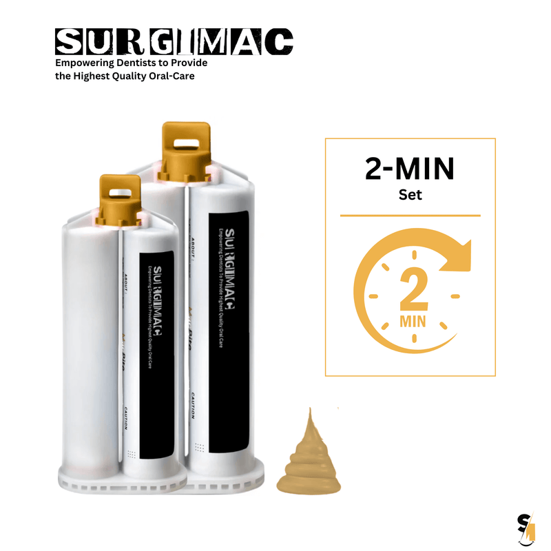 SurgiMac Bite Registration Material, Super Fast Set, 4 × 50ml Cartridges, MacBite, 1/Pk | SurgiMac Dental Supply