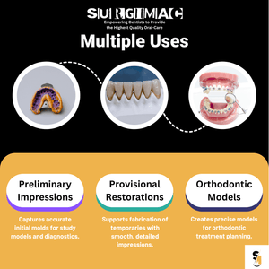 SurgiMac VPS Impression Material Heavy Body, Fast Set, 50 ml Cartridges, MacImpress, 4/Pk | SurgiMac Dental Supply