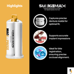 SurgiMac VPS Impression Material Heavy Body, Fast Set, 50 ml Cartridges, MacImpress, 4/Pk | SurgiMac Dental Supply