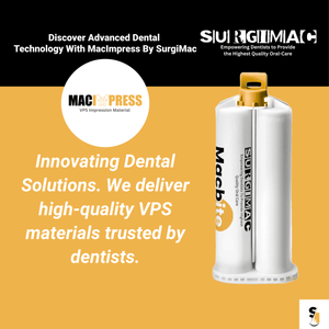 SurgiMac VPS Impression Material Heavy Body, Fast Set, 50 ml Cartridges, MacImpress, 4/Pk | SurgiMac Dental Supply