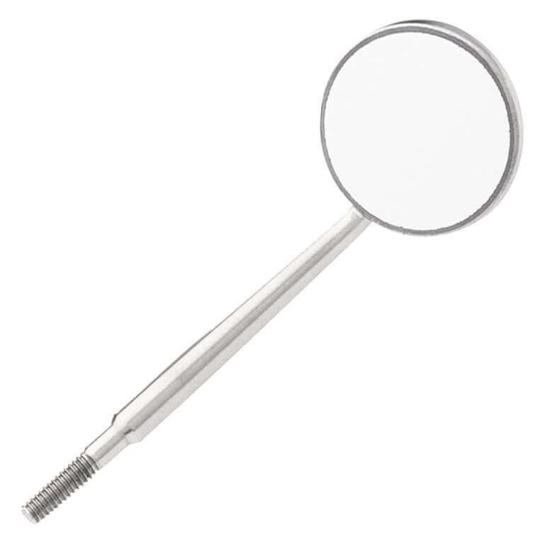 Miltex Size 5 cone socket magnifying metal mouth mirror, box of 12 mirrors 67-668/5