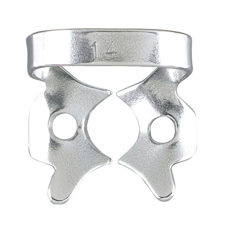 Miltex #14 Molar Winged Metal Rubber Dam Clamp, single clamp | SurgiMac Dental Supply