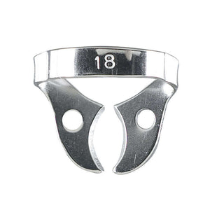 Miltex #18 Molar Wingless Metal Rubber Dam Clamp, single clamp | SurgiMac Dental Supply