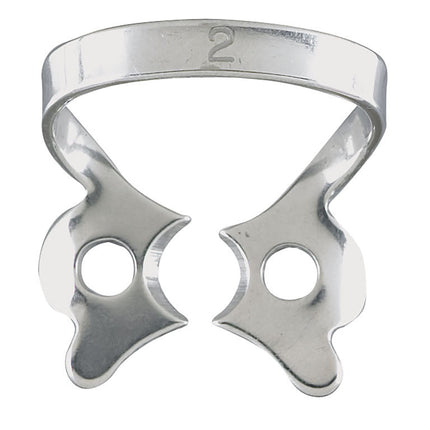 Integra Lifesciences | Miltex #2 Pre-Molar Winged Metal Rubber Dam Clamp, Single Clamp | 76D-2