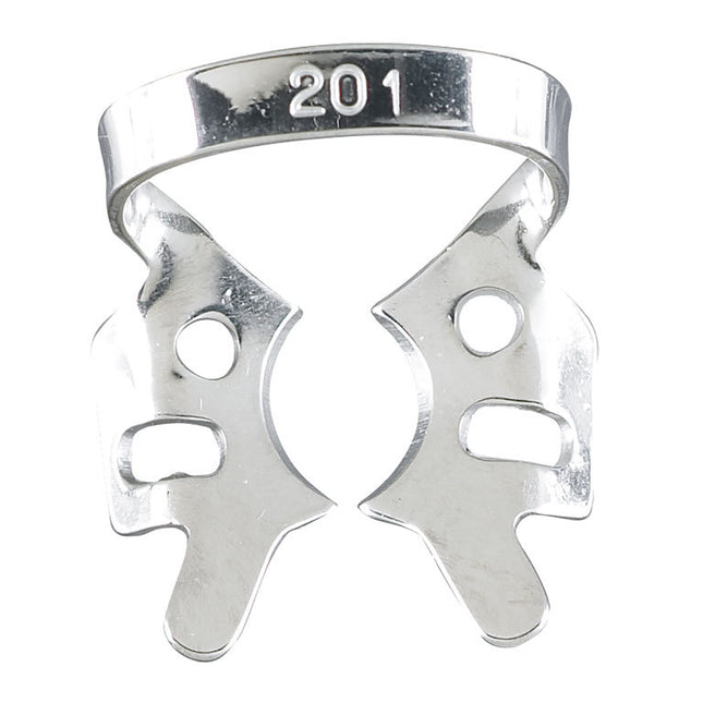 Integra Lifesciences | Miltex #201 Upper Molar Winged Metal Rubber Dam Clamp, Single Clamp | 76D-201