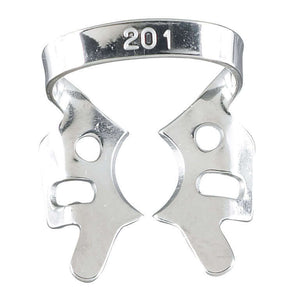 Miltex #201 Upper Molar Winged Metal Rubber Dam Clamp, Single Clamp | SurgiMac Dental Supply