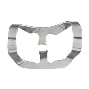 Miltex #212 Anterior Wingless Metal Rubber Dam Clamp, Single Clamp | SurgiMac Dental Supply