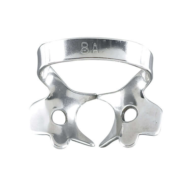 Miltex #8A Molar Winged Metal Rubber Dam Clamp, Single Clamp | SurgiMac Dental Supply