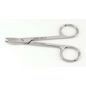 Miltex Vantage 4" curved crown and collar scissors with smooth blades | SurgiMac Dental Supply