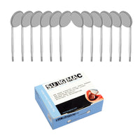 SurgiMac #3 Front-Surface Mirror Heads, Cone Socket, High-Quality, Stainless Steel, Pro Series, 12/Pk