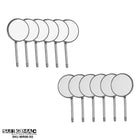 SurgiMac #3 Front-Surface Mirror Heads, Simple Stem, High-Quality, Stainless Steel, Pro Series, 12/Pk