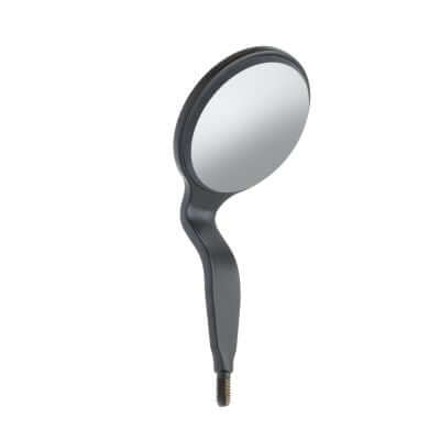 Hu-Friedy HD Blackline Mouth Mirror # 5 Double-Sided - European Stem | SurgiMac Dental Supply