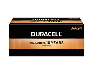 DURACELL Battery, Alkaline, Size AA, 144 per case (UPC# 51548)