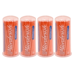 Microbrush Tube Series, Regular, Peach micro-applicators. 400 applicators, 4 | SurgiMac Dental Supply