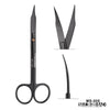 SurgiMac 13.5cm Goldman-Fox Scissors, Curved, Super-Cut, Stainless Steel, Black Series, 1/Pk