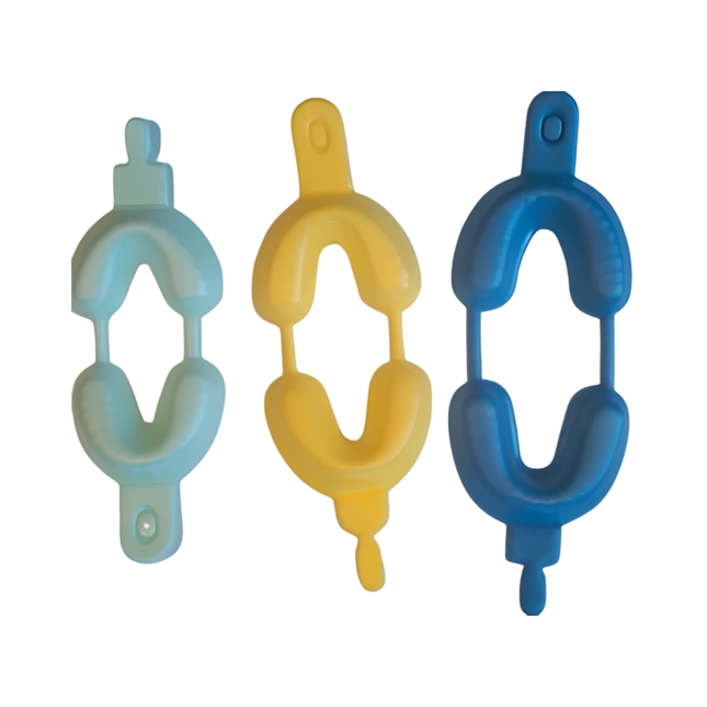SurgiMac Fluoride Trays, Small Hinged Dual Arch Green Foam, MacSafe