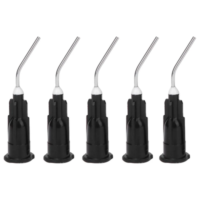 SurgiMac Dental Pre-Bent Applicator Needle Tips, Gauge Flow Resin Tips, Black, MacSafe