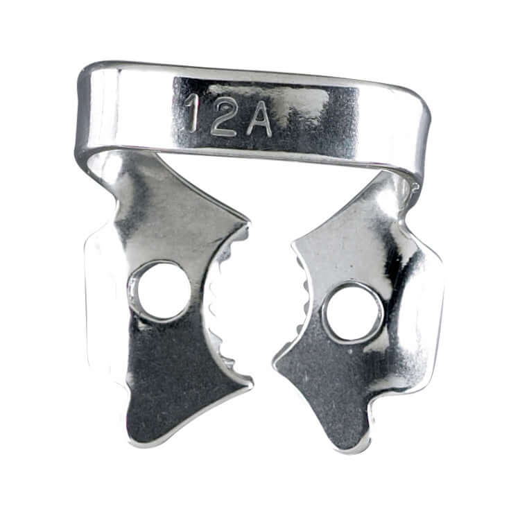 Miltex #12A Lower Molar Winged Metal Rubber Dam Clamp, single clamp | SurgiMac Dental Supply