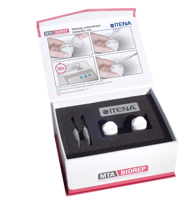 Itena Clinical | MTA BIOREP - 2 Powder Capsules + 2 Mixing Liquids/Box | MTA-BRP2.2