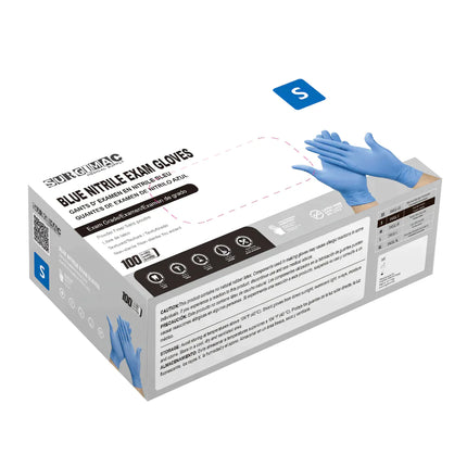 Nitrile Exam Gloves MacSoft by SurgiMac | Blue | Chemo Tested | 100 Count
