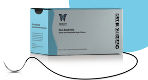 MacSuture 3-0, 18" Silk Black Braided Suture with C-31 Needle 5F45CX20
