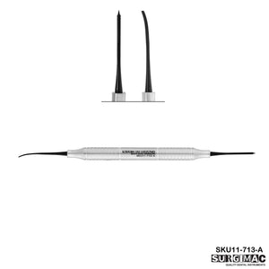 SurgiMac Membrane Placement Instrument, Black (TiN) Tips, Double-Ended, Air Series, 1/Pk | SurgiMac Dental Supply