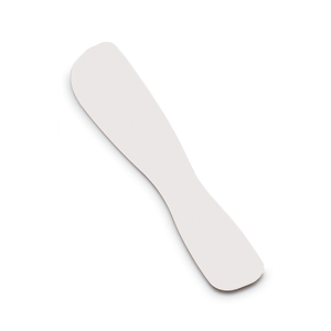 White Plastic Spatula with a Broad, Medium Flex Blade. Ideal | SurgiMac Dental Supply