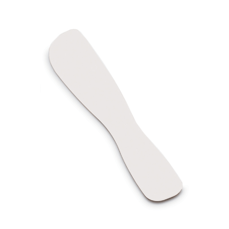 White Plastic Spatula with a Broad, Medium Flex Blade. Ideal | SurgiMac Dental Supply