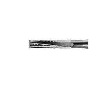 Miltex FG #559 SL (surgical length) straight fissure crosscut carbide bur, pack | SurgiMac Dental Supply