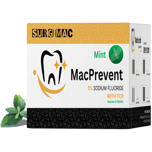 SurgiMac 5% Sodium Fluoride Varnish with TCP, Mint, 0.4ml unit, MacPrevent | SurgiMac Dental Supply