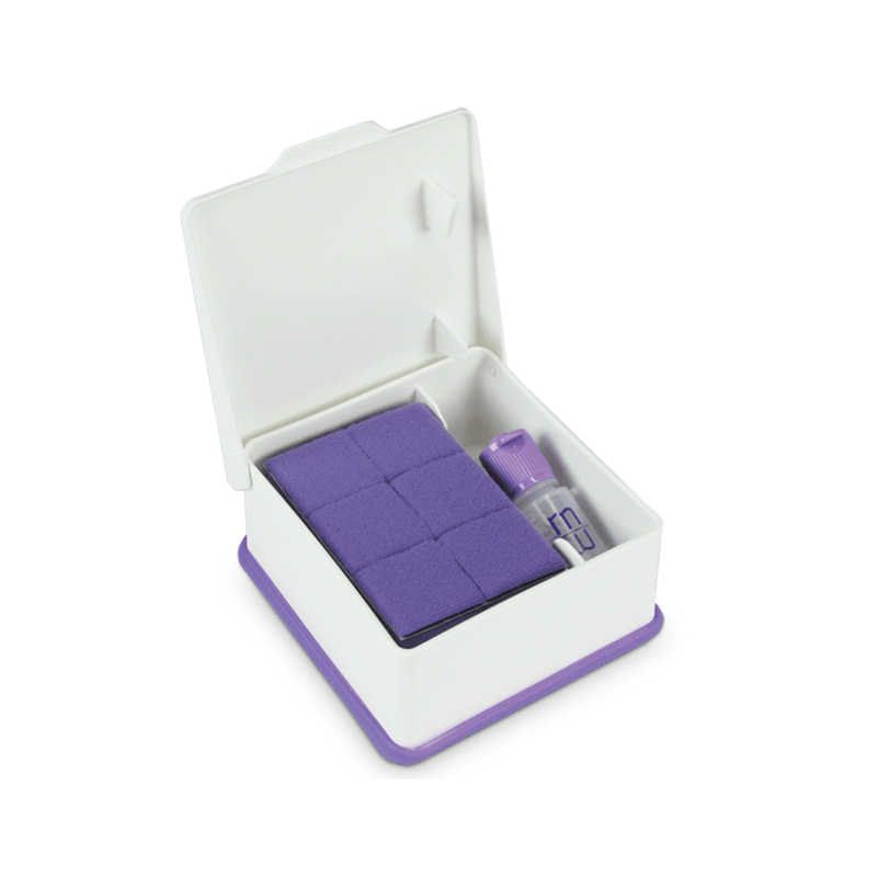 Mirror Magic Organizer, White Plastic. Fits 48 swipe pads & 1 - 6ml bottle | SurgiMac Dental Supply