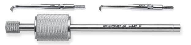Premier Morrell Crown Remover Set Includes Hammer, Handle and Points 1 &amp; 2
