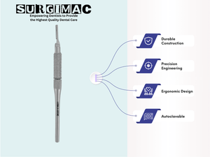 SurgiMac Movable Adjustable Scalpel Blade Handle, Stainless Steel, Pro Series, 1/Pk | SurgiMac Dental Supply