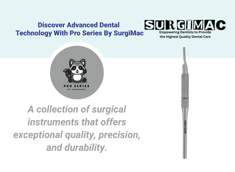 SurgiMac Movable Adjustable Scalpel Blade Handle, Stainless Steel, Pro Series, 1/Pk | SurgiMac Dental Supply