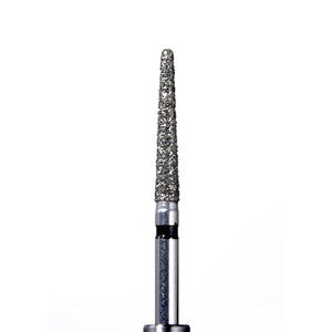 Defend FG #850.016 Super Coarse grit, Round end taper diamond burs, 10/Pk