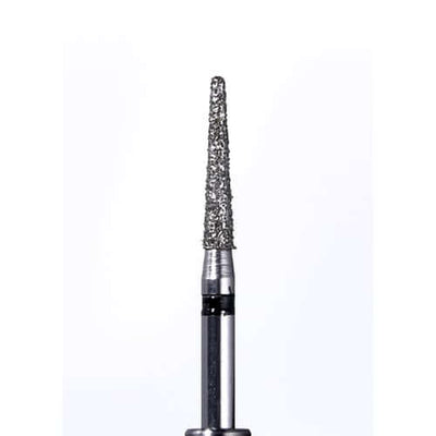 Defend FG #856.014 Super Coarse grit, Round end taper diamond burs, 10/Pk
