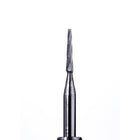 Defend FG #169L taper fissure plain cut carbide bur (long head), pack of 10 burs