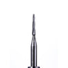 Defend FG #169L taper fissure plain cut carbide bur (long head), pack of 10 burs