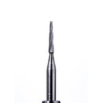 Defend FG #169L taper fissure plain cut carbide bur (long head), pack of 10 burs