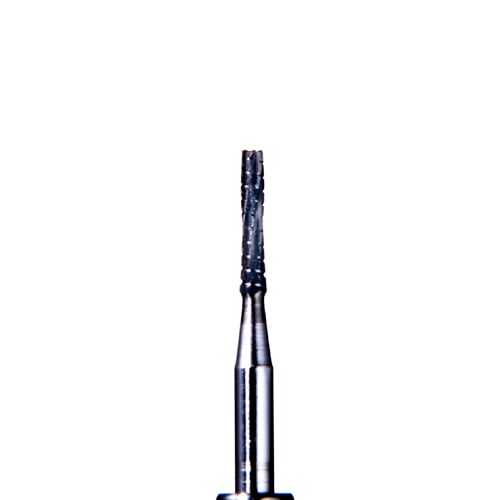 Defend FG #557 flat fissure cross cut carbide bur, clinic pack of 100