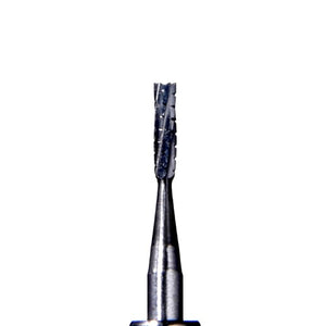 Defend FG SS #557 flat fissure cross cut carbide bur, pack of 10 burs