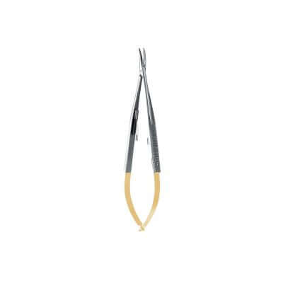 Hu-Friedy Micro Curved Castro Perma Sharp™ Needle Holder, 14 cm (5.5