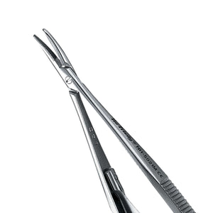 Hu-Friedy Micro Curved Castro Perma Sharp™ Needle Holder, 14 cm (5.5") | SurgiMac Dental Supply