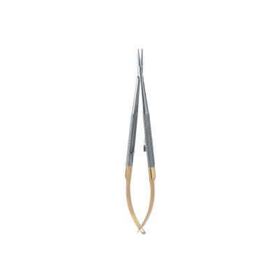 Hu-Friedy Micro Straight Castro Needle Holder, Diamond Dusted, 16 cm (5") | SurgiMac Dental Supply