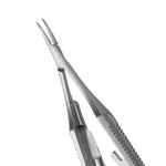 Hu-Friedy Micro Curved Smooth Castroviejo Needle Holder, 14 cm (5.5") | SurgiMac Dental Supply