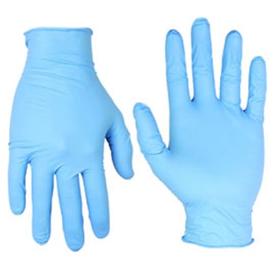 House Brand Powder Free Nitrile Gloves, Medium, 300/Box