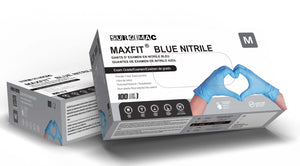Nitrile Exam Gloves MacFit by SurgiMac | Blue | 300 Count 2317-M