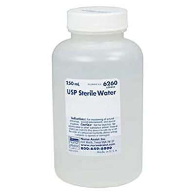 Nurse Assist Irrigation Sterile Water - 250 ml Bottle