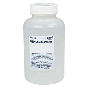 Nurse Assist Irrigation Sterile Water - 250 ml Bottle | SurgiMac Dental Supply